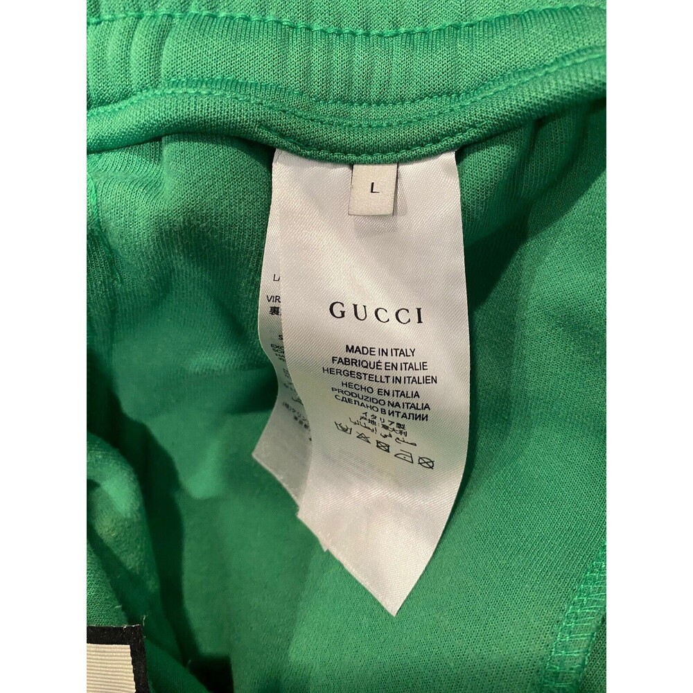 Gucci side-stripe technical shorts Green Shorts Mens Sz L Authentic - Picture 7 of 8